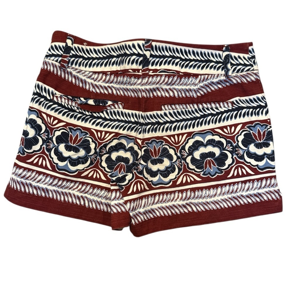 Loft Bloomstripe Riviera Shorts - Burgundy - Mid-rise - Picture 3 of 4